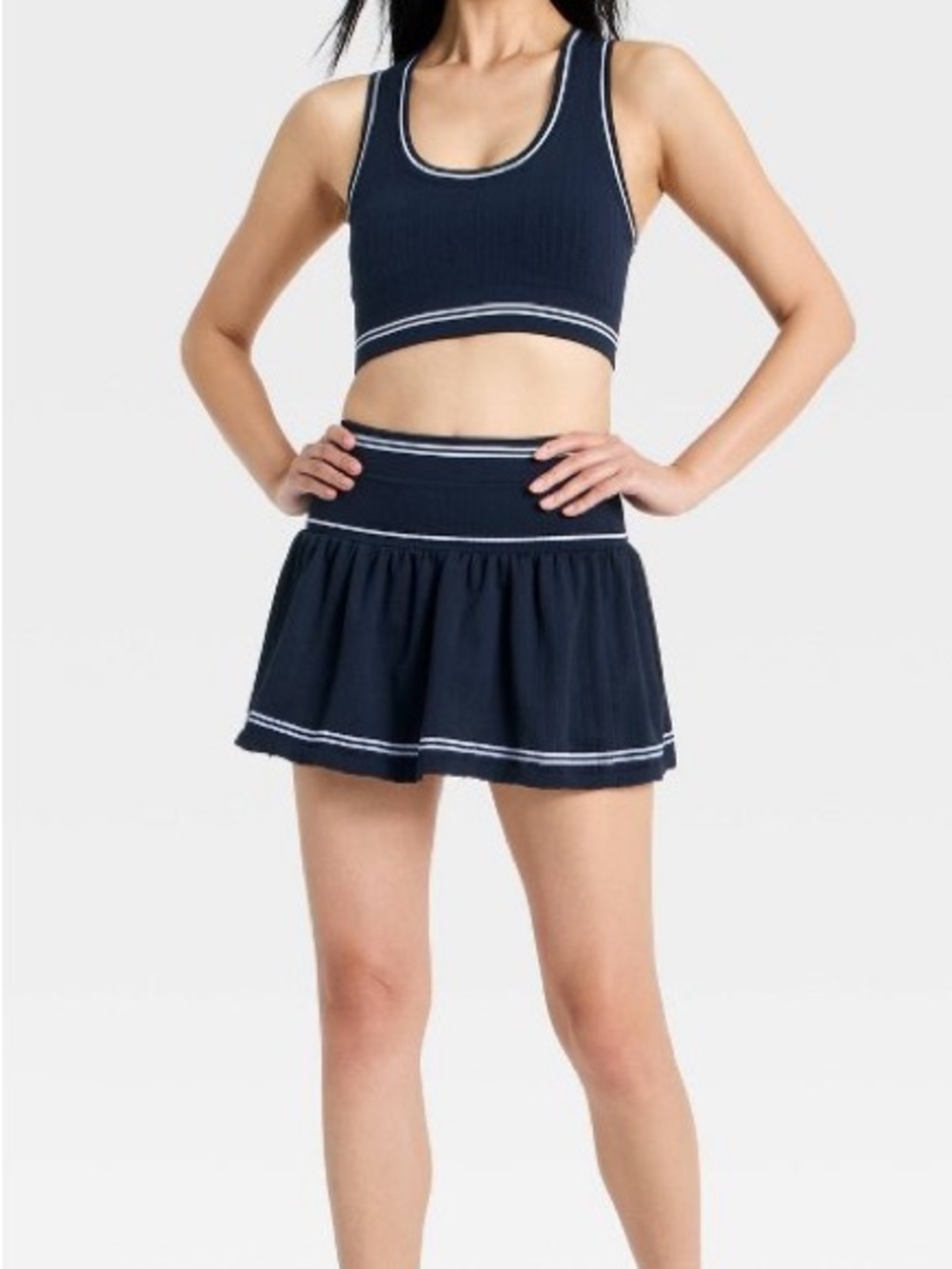 Women's Seamless Cable Knit Skort - All In Motion™ Blue new
